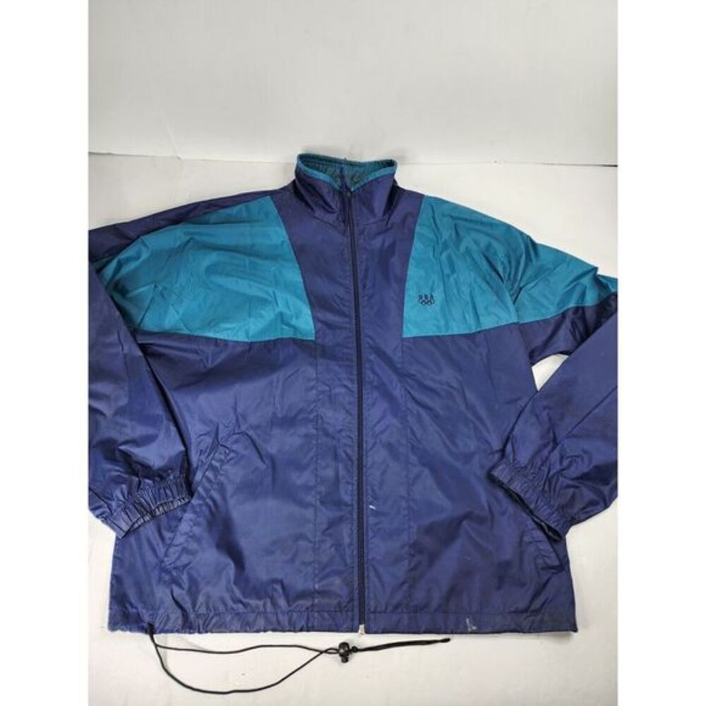 Vintage USA Olympics Green Nylon Size L Large Windbreaker Zip-Up Jacket